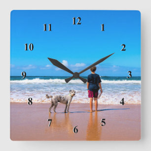 Custom Photo Clock Your Own Design with Pet