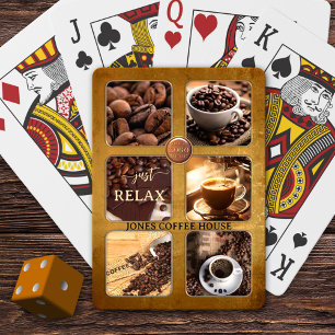 Custom Photo Coffee House Poker Cards
