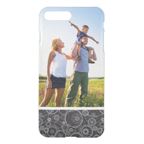 Custom Photo Cogwheels pattern iPhone 8 Plus7 Plus Case