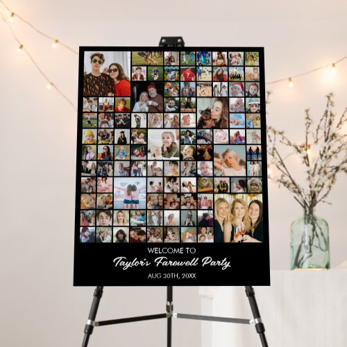 Custom Photo Collage 100 Pictures 11x14 22x28 Foam Board
