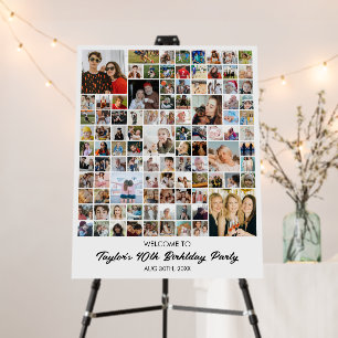 Custom Photo Collage 100 Pictures 11x14 22x28 Foam Board
