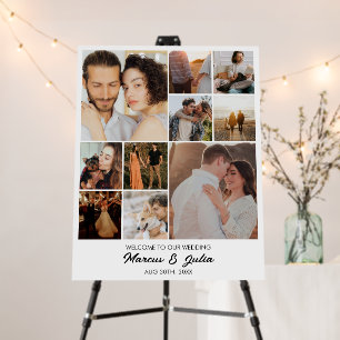 Custom Photo Collage 10 Pictures 11x14 22x28 White Foam Board