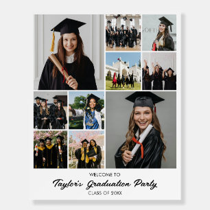 Custom Photo Collage 10 Pictures 8x10 16x20 White Foam Board