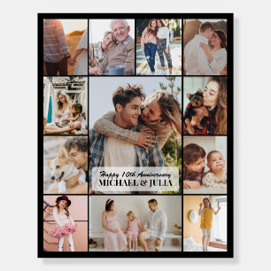 Custom Photo Collage 12 Picture 8x10 16x20 Black Foam Board