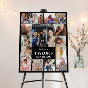 Custom Photo Collage 15 Picture 11x14 22x28 Black Foam Board