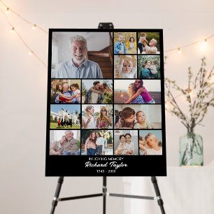 Custom Photo Collage 15 Pictures 11x14 22x28 Black Foam Board