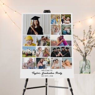 Custom Photo Collage 15 Pictures 11x14 22x28 White Foam Board