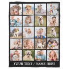 Custom Photo Collage 20 Picture Personalized Black