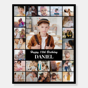 Custom Photo Collage 24 Picture 8x10 16x20 Black Foam Board