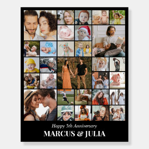 Custom Photo Collage 30 Pictures 8x10 16x20 Black Foam Board