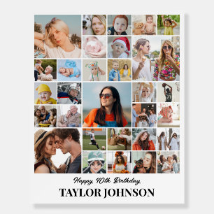 Custom Photo Collage 30 Pictures 8x10 16x20 White Foam Board