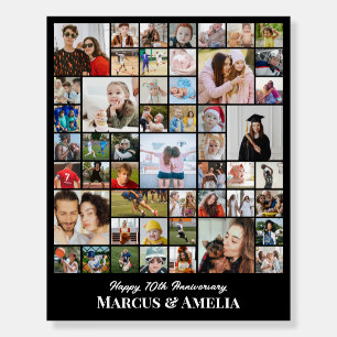 Custom Photo Collage 50 Pictures 8x10 16x20 Black Foam Board