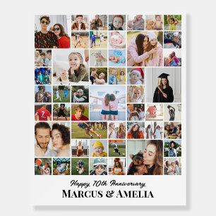Custom Photo Collage 50 Pictures 8x10 16x20 White Foam Board