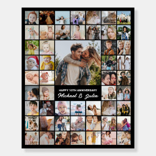 Custom Photo Collage 52 Picture 8x10 16x20 Black Foam Board