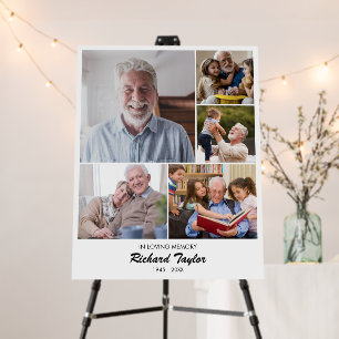 Custom Photo Collage 5 Pictures 11x14 22x28 White Foam Board