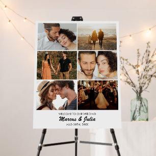 Custom Photo Collage 6 Pictures 11x14 22x28 White Foam Board