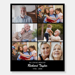 Custom Photo Collage 6 Pictures 8x10 16x20 Black Foam Board