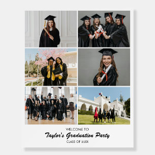 Custom Photo Collage 6 Pictures 8x10 16x20 White Foam Board