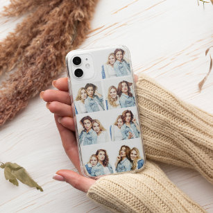 Custom Photo Collage 7 Square Photos White Case-Mate iPhone 14 Case