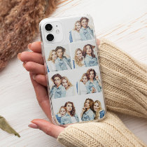 Custom Photo Collage 7 Square Photos White Case-Mate iPhone 14 Case