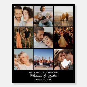 Custom Photo Collage 9 Pictures 8x10 16x20 Black Foam Board