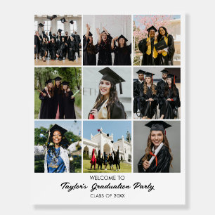 Custom Photo Collage 9 Pictures 8x10 16x20 White Foam Board