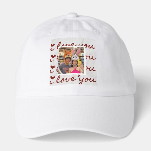 Custom Photo Collage Aesthetic couple hat