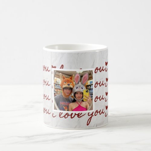 Custom Photo Collage Aesthetic couple Tshirt Coffee Mug