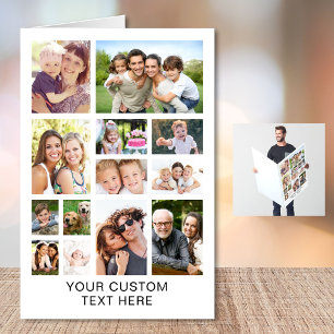 Custom Photo Collage Any Occasion Jumbo Card