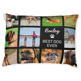 Custom Photo Collage | Best Dog Ever Pet Bed