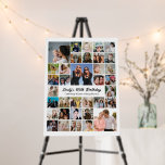 Custom Photo Collage Birthday Party Décor Foam Board<br><div class="desc">Turn your favorite photos into a stunning piece of wall art. This custom photo collage design is the perfect way to tell your story, capturing a lifetime of memories in one beautiful display. With 100% personalization, you can easily upload your own photos and customize the text, fonts, and colors to...</div>