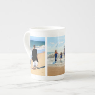 Custom Photo Collage Bone China Mug