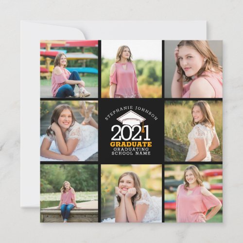 Custom Photo Collage Class of 2021 Announcement