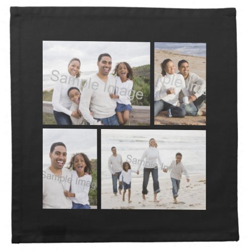 Custom Photo Collage Cloth Napkin