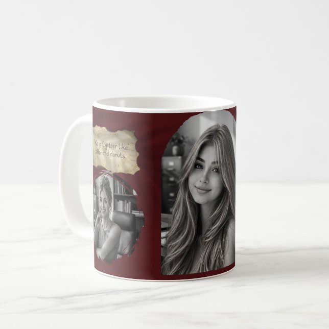 Custom Photo Collage Coffee Mug - Personalized Kee (Front Left)
