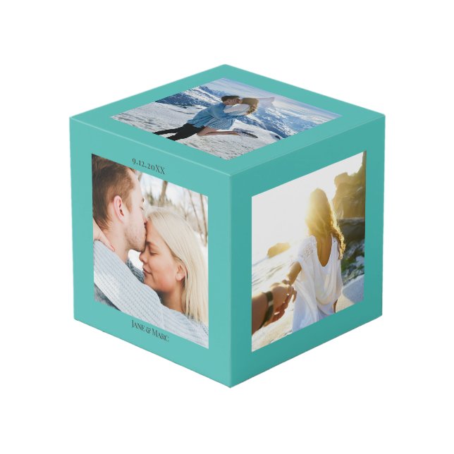 Custom Photo Collage Cube (Front Angled)