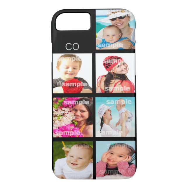 Custom Photo Collage Customizable Case-Mate iPhone Case (Back)