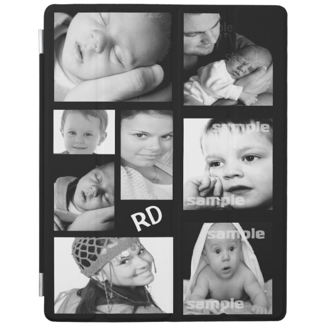 Custom Photo Collage Customizable iPad Smart Cover (Front)