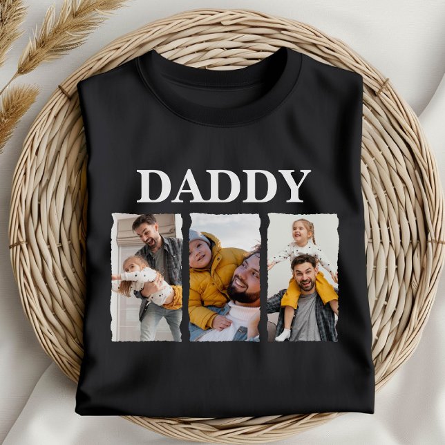 Custom Photo Collage Daddy – Personalized Gift T-Shirt (Creator Uploaded)