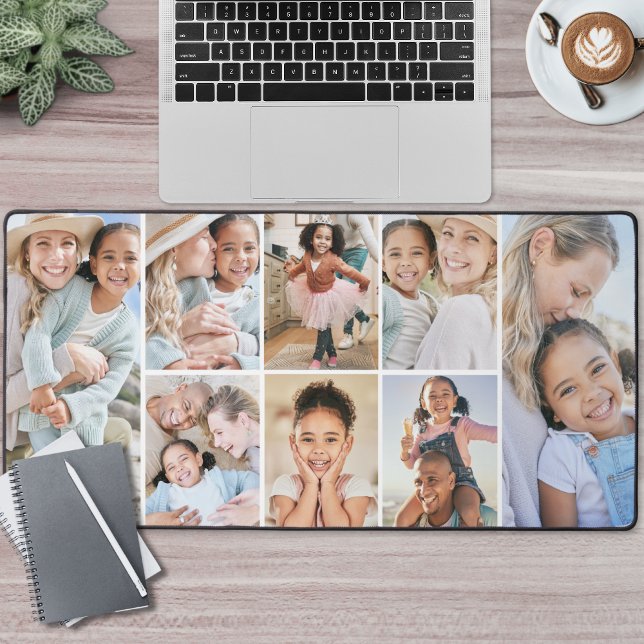 Custom Photo Collage Desk Mat (Custom Photo Collage Desk Mat)