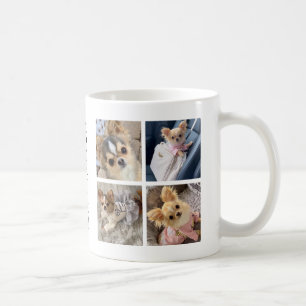 Custom Photo Collage Dog Breed Facts Chihuahua Coffee Mug