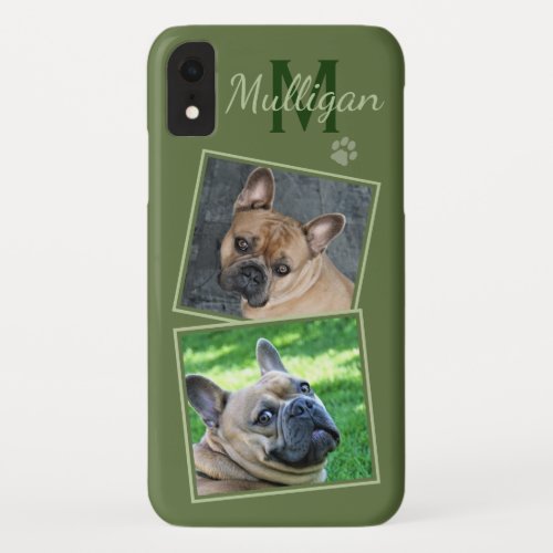 Custom Photo Collage Dog Pet Cat Cute Quote Photo iPhone XR Case