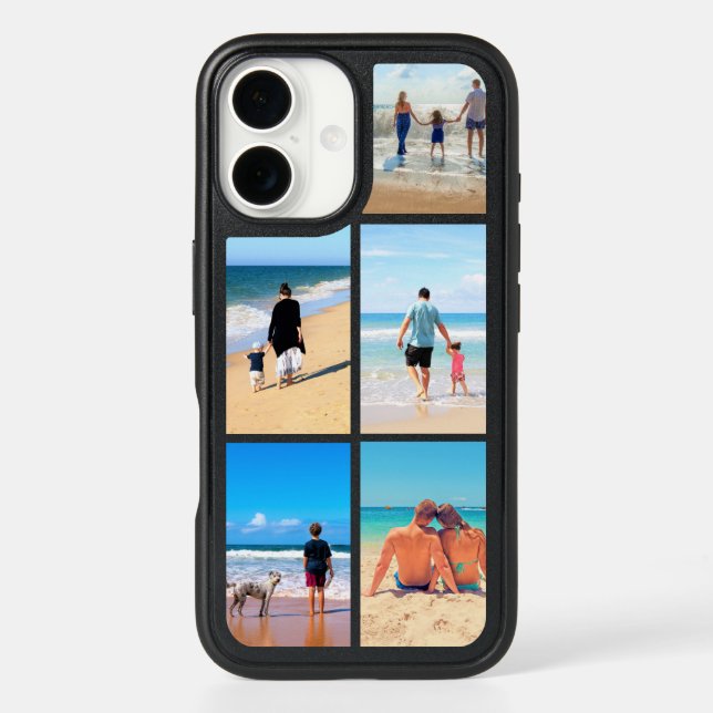 Custom Photo Collage Family iPhone Case (Back)