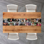Custom Photo Collage Family Name 14 Family photos  Short Table Runner