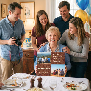 Custom Photo Collage Gifts for 70 Year Old Woman Canvas Print