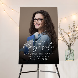 Custom Photo Collage Graduate Welcome Foam Board