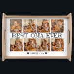Custom Photo Collage Grandma Gift Best Oma Ever Serving Tray<br><div class="desc">Introducing the Custom Photo Collage Grandma Gift Best Oma Ever Serving Tray—a heartfelt and personalized tribute to the best Oma in the world. This serving tray serves as an ideal Mother's Day gift for Oma, featuring a minimalist yet sentimental photo collage. It's a perfect way for kids to express love...</div>