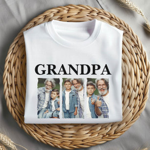 Custom Photo Collage Grandpa – Personalized Gift T-Shirt