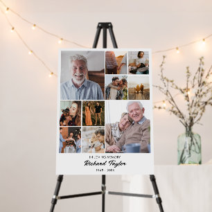 Custom Photo Collage Grid 10 Pictures 18x24 White Foam Board