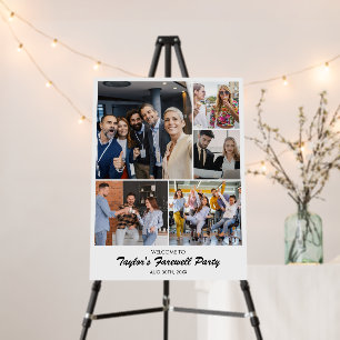 Custom Photo Collage Grid 5 Pictures 18x24 White Foam Board